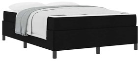 vidaXL Κρεβάτι με ελατήρια Μαύρο 140 x 200 cm