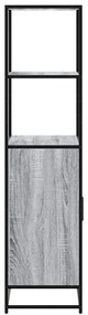 Highboard Grey Sonoma Κατασκευασμένο ξύλο και μέταλλο - Γκρι