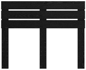 vidaXL Κεφαλάρι Μαύρη Οξυά 135 cm Επεξεργασμένο ξύλο