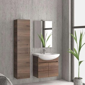 Στήλη Αναρτώμενη Elsa NELSC8702 Με Πόμολο 35x27x160cm Brown 8702 Karag Μελαμίνη