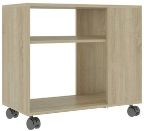 vidaXL Τραπέζι Βοηθητικό Sonoma Δρυς 70x35x55 εκ. Επεξεργασμένο Ξύλο