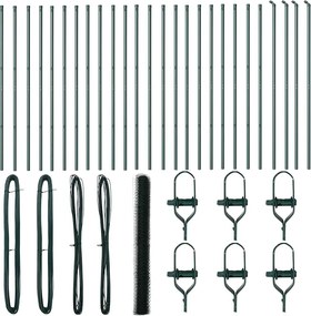 vidaXL Στύλος Περιφράξεων Πράσινο 50 x 1,5 μ (δίχτυ 50 χιλ)