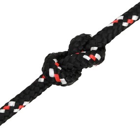 vidaXL Σχοινί Ναυτιλίας Μαύρο 8 χιλ. 50 μ. από Πολυπροπυλένιο