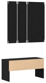 vidaXL Σετ Επίπλων Διάδρομου 4 pcs Μαύρη δρυς 80 x 30.5 x 40 εκ
