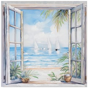 Πίνακας σε καμβά Deive Ι 3D Inart 80x3x80εκ