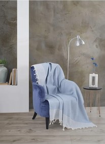 Stewehome Μονό κάλυμμα πολυθρόνας με φούντες από βαμβάκι 150x180 cm