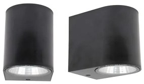 Απλίκες Φωτιστικά Τοίχου IP65 LED 2x4W Πλαστικό Μαύρο BINO-1706 Sunlight-BINO-1706-Μαύρο BINO-1706