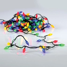 Χριστουγεννιάτικα Λαμπάκια 100 Led Σε Σειρά 10μ Πολύχρωμα Με 8 Προγράμματα Aca RGB Pine Cone X0810031214