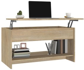 vidaXL Τραπεζάκι Σαλονιού Sonoma Δρυς 102x50x52,5 εκ. Επεξεργ. Ξύλο