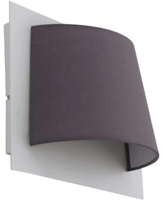 Φωτιστικό Τοίχου - Απλίκα Led 97624 White - Grey Serravalle Eglo Μέταλλο,Ύφασμα