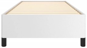 vidaXL Πλαίσιο Κρεβατιού Λευκό 90x200 εκ. από Συνθετικό Δέρμα