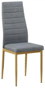 JETTA καρέκλα Μεταλλική Φυσικό/Ύφασμ.Γκρι 40x50x95 cm ΕΜ966F,116