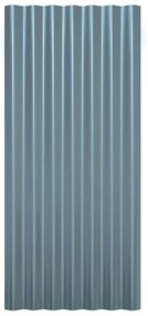 vidaXL Πάνελ Οροφής 12 τεμ. Γκρι 80 x 36 εκ. Γαλβανισμένος χάλυβας