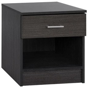 Bedside table with 1 Drawer Zebrano 45x35.5x47cm