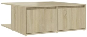 vidaXL Τραπεζάκι Σαλονιού Sonoma Δρυς 80 x 80 x 31 εκ. από Επεξ. Ξύλο
