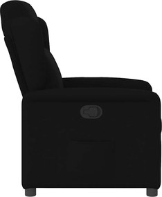 vidaXL Πολυθρόνα Ανακλινόμενη Μαύρη Υφασμάτινη