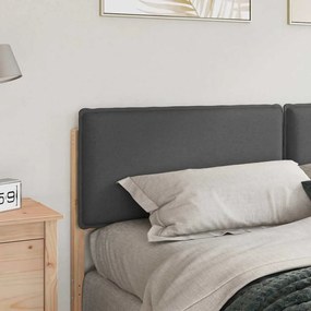 vidaXL Ταπετσαρισμένο κεφαλάρι Φυσικό και Σκούρο Γκρίζο 200 cm