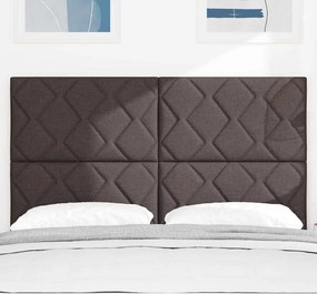 vidaXL Κεφαλάρι Σκούρο Καφέ 160 cm ύφασμα