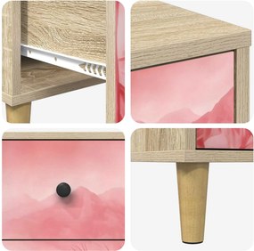 vidaXL Κομοδίνο AACHEN Sonoma Δρυς 36 x 33 x 60 εκ Επεξεργασμένο Ξύλο