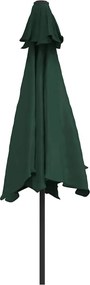 Ομπρέλα Πράσινη 3 μ. με Ατσάλινο Στύλο