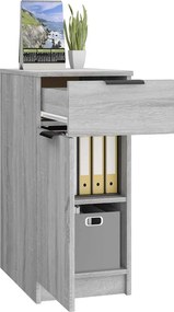 vidaXL Ντουλάπι Γραφείου Γκρι sonoma 33,5x50x75 εκ. Επεξεργ. Ξύλο