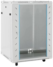 vidaXL Καμπίνα Δικτύου 15U 19" IP20 Γκρι 60x45x86 εκ.