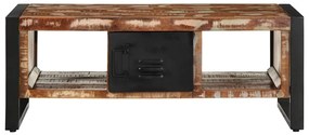 vidaXL Τραπεζάκι σαλονιού πολύχρωμο 90x50x36cm Ξύλο μασίφ αναγεννημένο