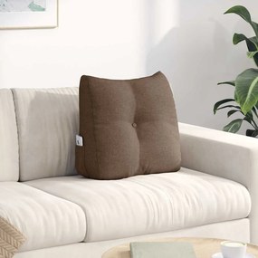 vidaXL Μαξιλάρι Πλάτης Καφέ 45 x 24 x 50 εκ ύφασμα