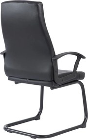 BF1250V Πολυθρόνα Γραφείου Επισκέπτη, Pu Μαύρο   2τμχ