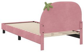 vidaXL Κρεβάτι Παιδικής Κρεβατοκάμαρας με Κεφαλάκι Ροζ 80 x 200 cm