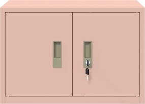 vidaXL Ντουλάπι αποθήκευσης Ροζ 60 x 40 x 40 εκ. Ατσάλι