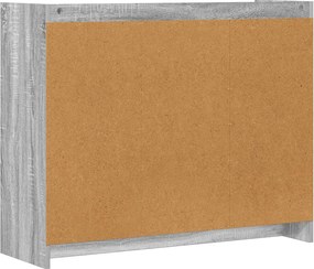 vidaXL Πλαϊνό γραφείο Grey Sonoma 98,5 x 33 x 80 εκ Επεξεργασμένο Ξύλο
