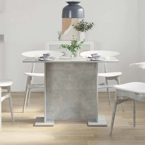 vidaXL Τραπεζαρία 110 x 60 x 75 cm Επεξεργασμένο Ξύλο Σκυρόδεμα Γκρι