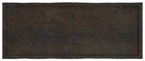 vidaXL Επιφ Τραπεζιού Αν Καφέ 160x60x(2-4)εκ.Ακατέργ. Μασίφ Ξύλο Δρυός
