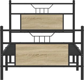 vidaXL Πλαίσιο Κρεβατιού Χωρ. Στρώμα Sonoma Δρυς 80x200εκ Επεξ. Ξύλο