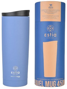 ΘΕΡΜΟΣ TRAVEL MUG SAVE THE AEGEAN 450ml DENIM BLUE ESTIA 01-20323