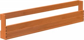 vidaXL Παπουτσοθήκη Επιτοίχια 2 τεμ. Μελί 110x8,5x23,5 εκ. Μασίφ Πεύκο