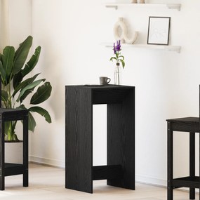 vidaXL Τραπέζι Μπαρ Μαύρο Δρυς 51x50x103,5 εκ Μηχανικά Ξύλο