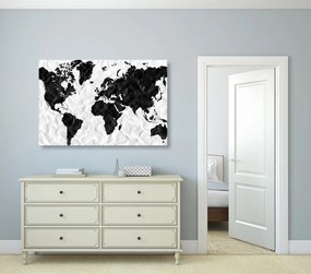 Εικόνα ενός ενδιαφέροντος παγκόσμιου χάρτη σε έναν φελλό - 90x60  color mix
