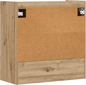 vidaXL Ράφι Τοίχου Επιτοίχιο Artisan Δρυς 80 x 36 x 80 εκ