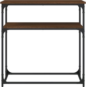 vidaXL Τραπέζι Κονσόλα Καφέ Δρυς 75x35,5x75 εκ. Επεξεργασμένο Ξύλο