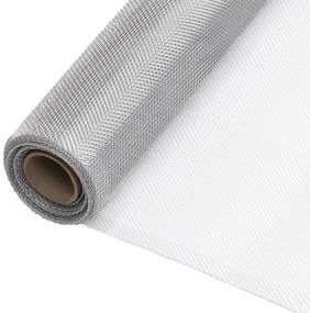 vidaXL Πλέγμα / Σήτα Ασημί 112 x 2000 εκ. Αλουμινίου