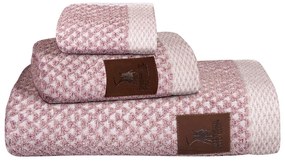 Πετσέτες 3048 (Σετ 3τμχ) Pink-Ecru Greenwich Polo Club Σετ Πετσέτες 70x140cm 100% Βαμβάκι