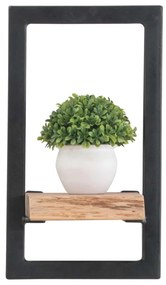 LIZARD Frame Ράφι 20x25x35cm Ακακία Φυσικό/Μετ.Μαύρο