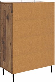 vidaXL Πλαϊνό γραφείο Παλαιωμένο ξύλο 66 x 34,5 x 97 εκ.