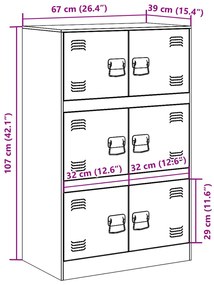 ΝΤΟΥΛΑΠΙ ΡΟΖ 67X39X107 ΕΚ. ΑΠΟ ΑΤΣΑΛΙ 841656