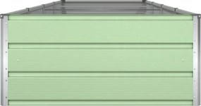 vidaXL Γλάστρα Παστέλ Πράσινο 385 x 100 x 45 εκ Γαλβανισμένος Χάλυβας