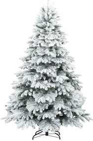 vidaXL Τεχνητό Χριστουγεννιάτικο Δέντρο Λευκό 180 cm ΠΕ και PVC
