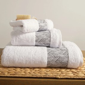 Πετσέτες Μπάνιου (Σετ 3τμχ) Nef-Nef Homeware Premium Depreo White 500gsm