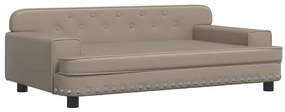 vidaXL Καναπές Παιδικός Καπουτσίνο 90x53x30 εκ. από Συνθετικό Δέρμα